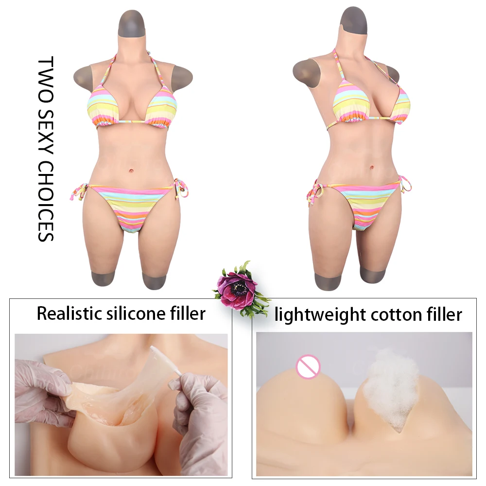 Реалистичная силиконовая накладная грудь искусственная чашка D 3 точечное