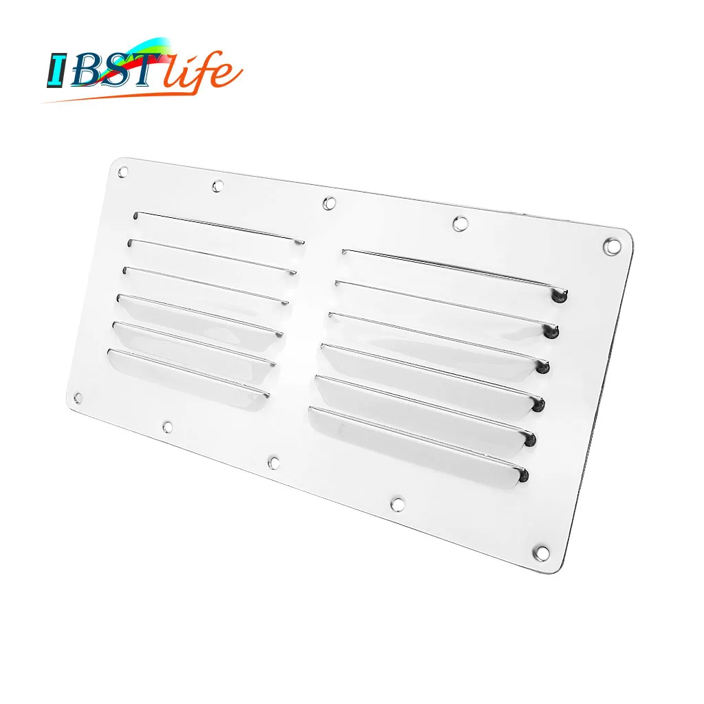 

Marine Grade Stainless Steel 304 Boat Marine Square Air Vent Louver Vent Grille Ventilation Louvered Ventilator Grill Cover