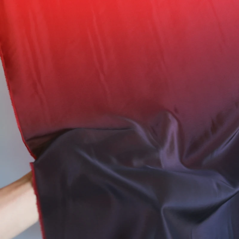 Материал для танцевального платья 100 см * 120 красная черная ткань Омбре koshibo