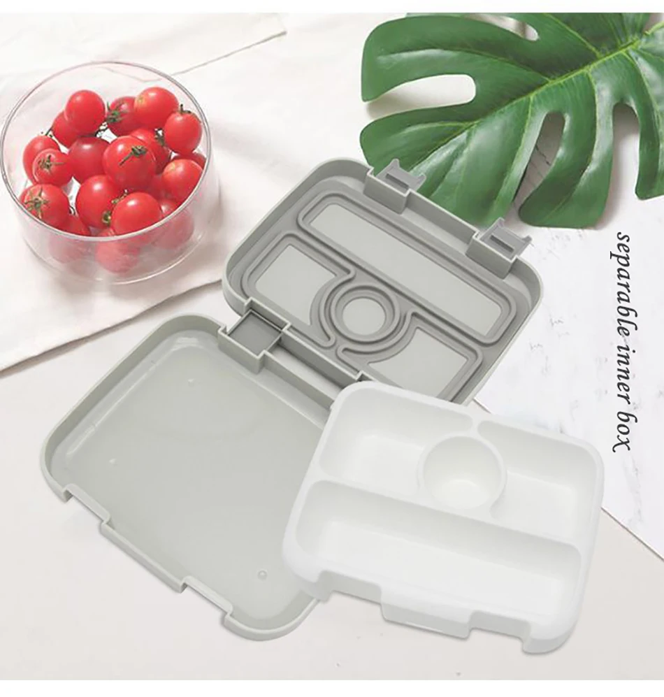 MICCK BPA Бесплатный Ланч-бокс для детей с отсеком для микроволновки мультяшный Bento box герметичный контейнер для еды ланчбокс для пикника