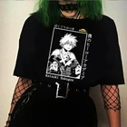 Футболка женская в стиле Харадзюку, модная тенниска с круглым вырезом, повседневная майка оверсайз в стиле аниме, моя рубашка без героев академии, Katsuki, Bakugou