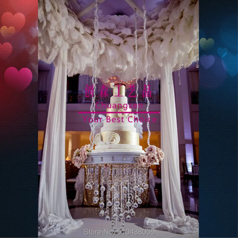 Декоративные Висячие дешевые акриловые кекс свадебный торт стенд повесить стиль