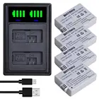 Аккумулятор Batmax LP-E5 LPE5 1500 мАч + новое светодиодное двойное зарядное устройство для Canon 450D 500D 1000D Kiss X2 X3 F Rebel XSi Xli XS L15