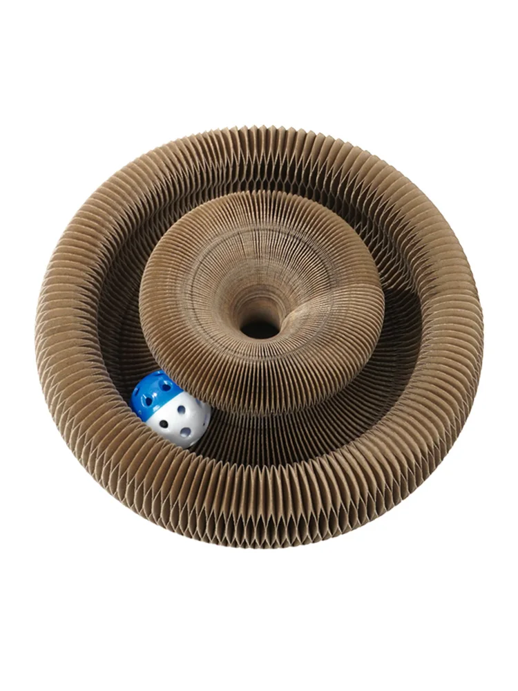 Игрушечная Когтеточка для кошек круглая износостойкая Поворотная тарелка лапа