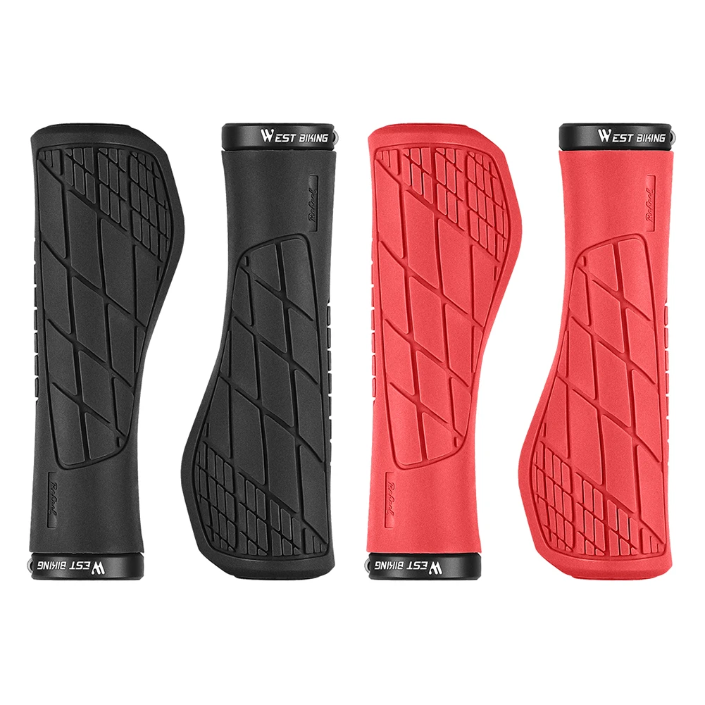 

1 Pair Mountain Bike Handlebar Covers Anti-slip Handle Bar End Grips Shock Absorption Road Bike Handlebar Cover