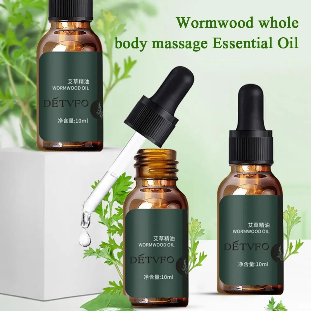 

2021 10ml Wormwood Essential Oil Compound Mugwort Massage Scraping Essential Natural Oils Aromatherapy S6V1