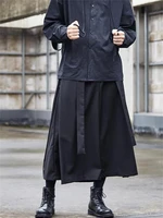 mens wide leg pants spring and autumn new classic dark hair stylist fashion lovers with casual large size pants