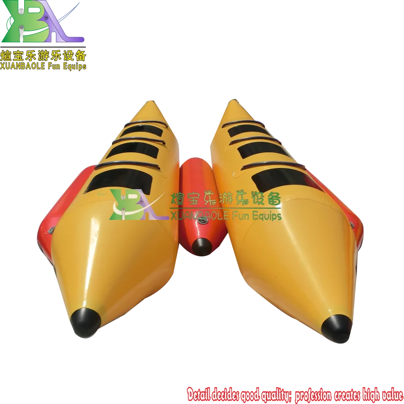 Прочная ПВХ-Банановая резиновая надувная лодка водная игра банан на 6 человек |