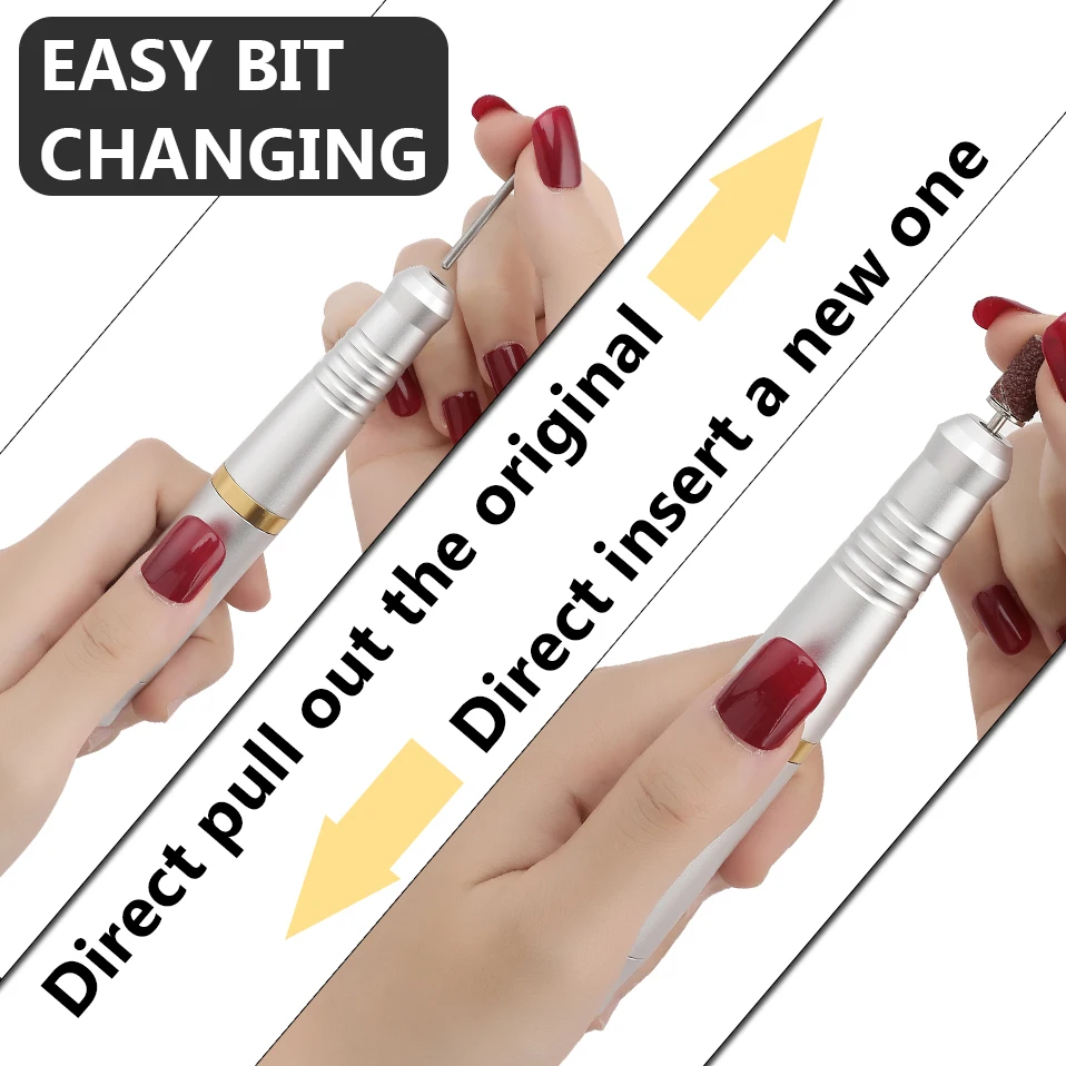 25000RPM Nail Drill Machine For Acrylic Gel Removal Electric Manicure Set File Kit Tools Professional Salon Use | Красота и здоровье