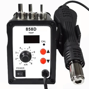 700 Вт 858D ESD паяльная станция, светодиодный цифровой SMD припой, Термофен