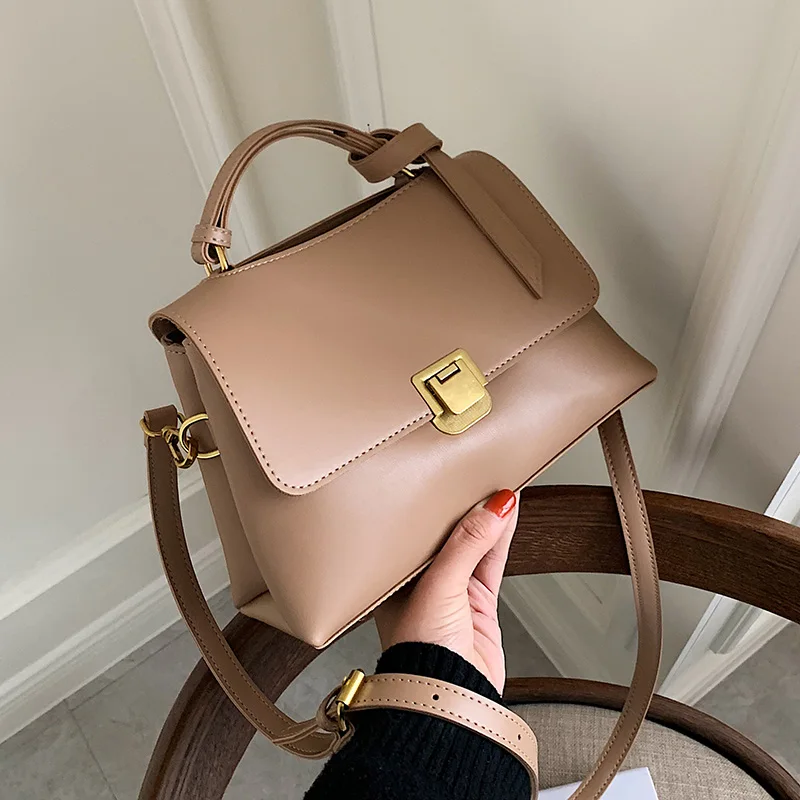

2021 Small Tote Bags for Girls Sac A Main Female Pu Leather Shoulder Bag Vintage Bolsas Women Handbag High Quality Crossbody Bag