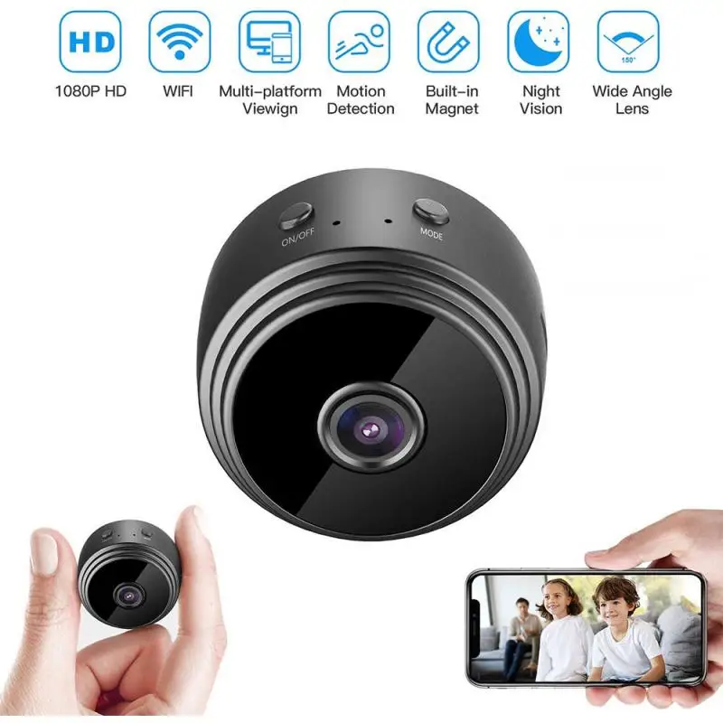 

1080P 9 Mini Camera Wifi Wireless ction Smart Home Security Camera P2P Micro Camcorder Video Recorder Remote Casa Inteligent