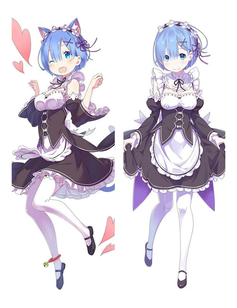 Чехол для подушки Re:Zero Dakimakura аниме Rem девочек обнимания косплея реквизит