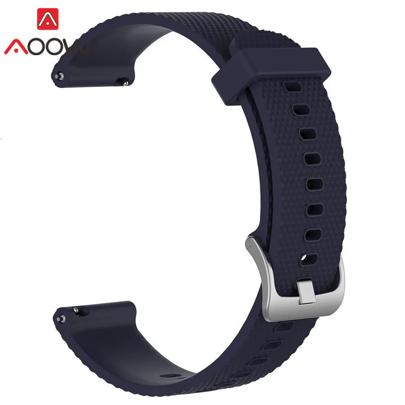 20 мм 22 мм силиконовый ремешок для часов samsung Galaxy Watch Garmin Amazfit сменный Браслет ремешок для часов gear Sport S2 S3