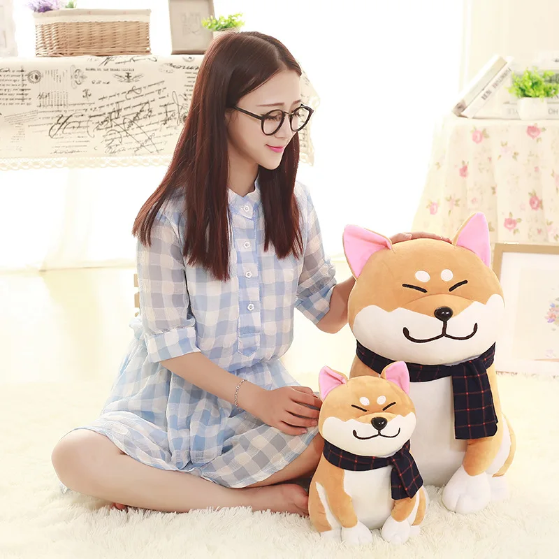Симпатичные красивые плюшевые игрушки Akita в новом стиле удобная мягкая подушка
