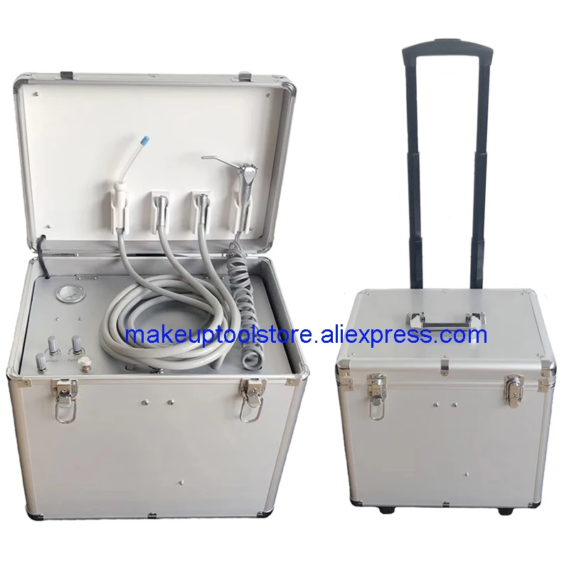 Малошумная портативная стоматологическая установка мобильный турбинный блок