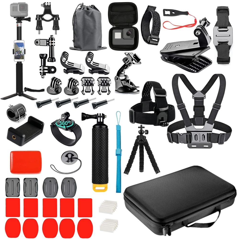 For Gopro Hero 9 Accessories Action Camera 4K For Insta360 One X2 Motorcycle Backpack Case Helmet Mount Bracelets On Hand Strap