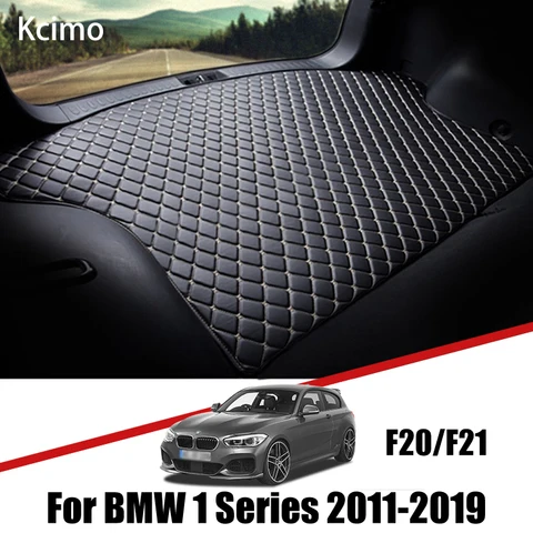Кожаный коврик в багажник автомобиля, коврик для багажника BMW F20, вкладыши для багажника BMW 1 серии 2011-2019, коврик для багажника BMW 114i 116i 125i, коврик для багажника