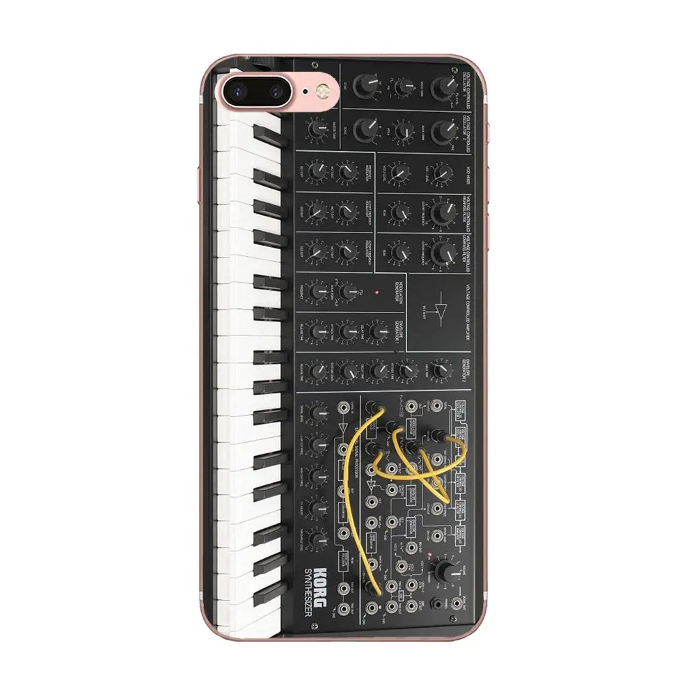 Классический синтезатор Moog для Apple iPhone X XS Max XR 4 4S 5 5C 5S SE 6 6S 7 8 Plus мягкий модный Чехол