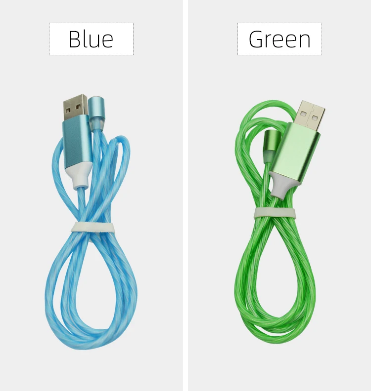 CHAURE 1 м usb кабель для зарядки с магнитным креплением течет светильник для быстрой зарядки на борту самолета type c micro usb 8-pin Магнитный кабель для Xiaomi huawei Зарядное устройство