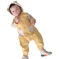 2021 autumn newborn hooded rompers animal outfits for infant baby clothing bodysuitt clothing sets for newborns from 0 romper