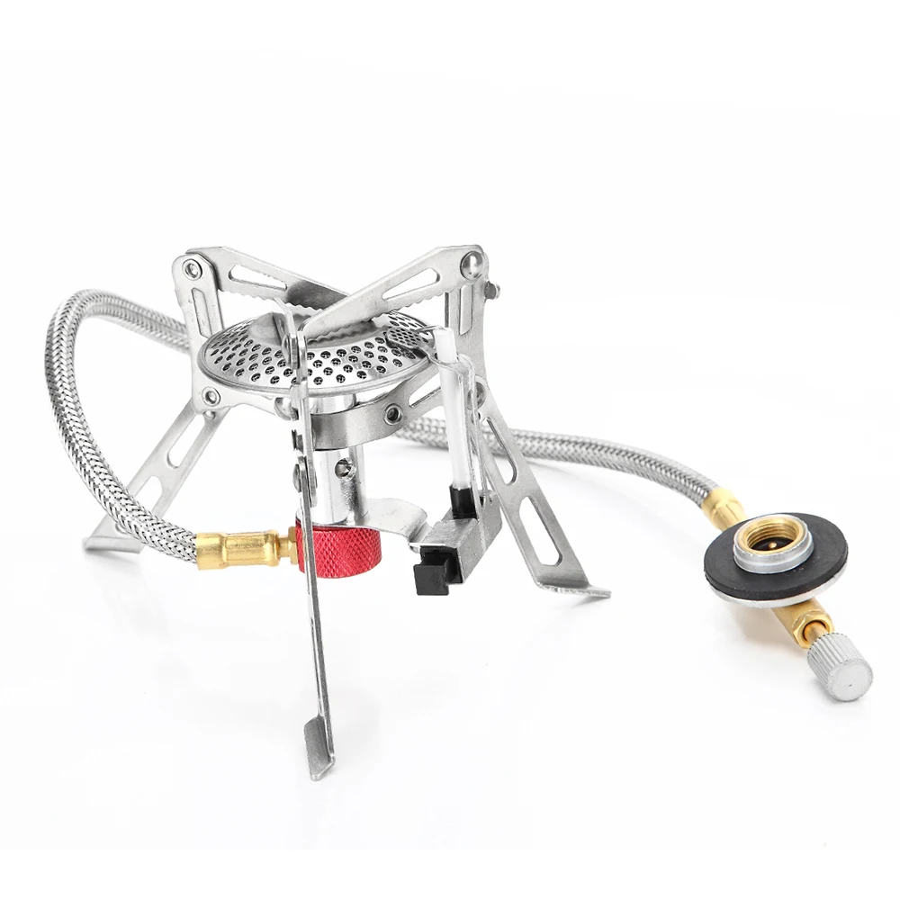 Ультралегкая портативная газовая плита 3000 Вт туристическая Складная горелка для