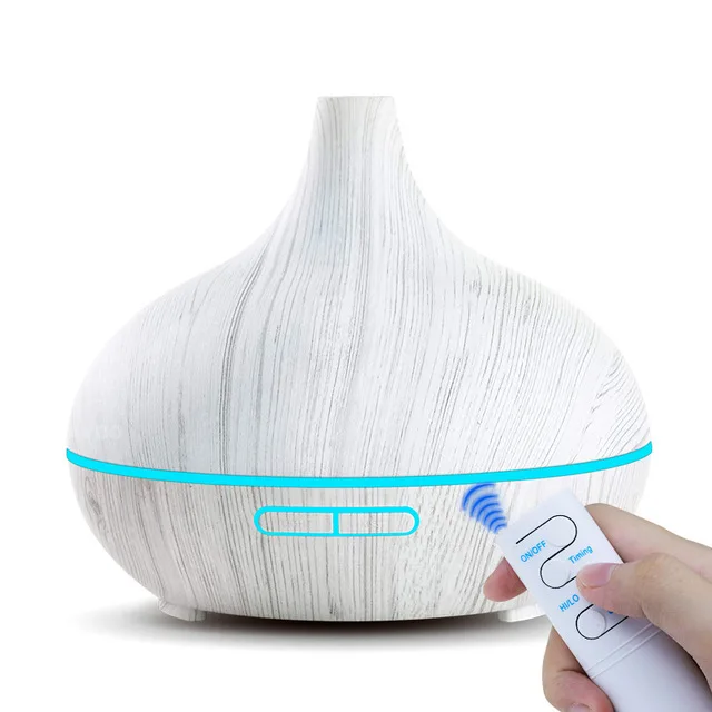 

KBAYB0 550ml Air Humidifier Aroma Essential Oil Diffuser Electric Ultrasonic cool Mist Maker for Home Remote Control