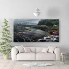 Настенный художественный плакат Nurburgring, ралли, спортивный автомобиль, трек, HD печать, холст, живопись, лес, пейзаж, гостиная, домашний декор, картина