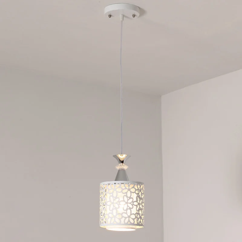 1 light Современный подвесной светильник для столовой, кухни, подвесной светильник E27, светодиодная лампа, подарок, белый Железный Декор, Домашний Светильник, светильники 110-240 В - Цвет корпуса: 1 light