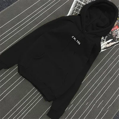 2021 Hoodies Sweatshirt Women Harajuku Letter Print Long sleeves Women's Pullovers Tops Autumn Winter O-neck Solid Casual Coat