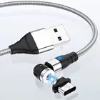 Магнитный кабель Micro USBType-C, с поворотом на 540 градусов, для iPhone 11 Pro, XS Max, Samsung, Xiaomi
