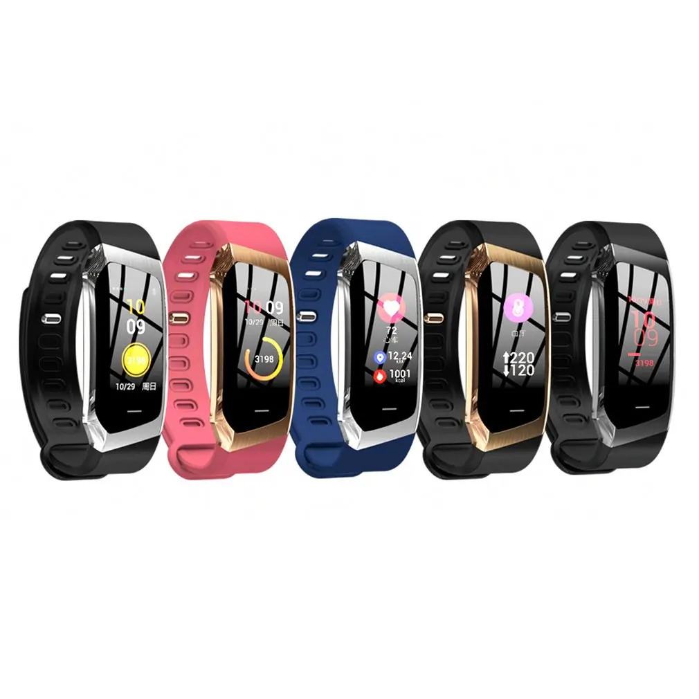 Смарт-браслет E18 с пульсометром фитнес-трекером водонепроницаемые спортивные