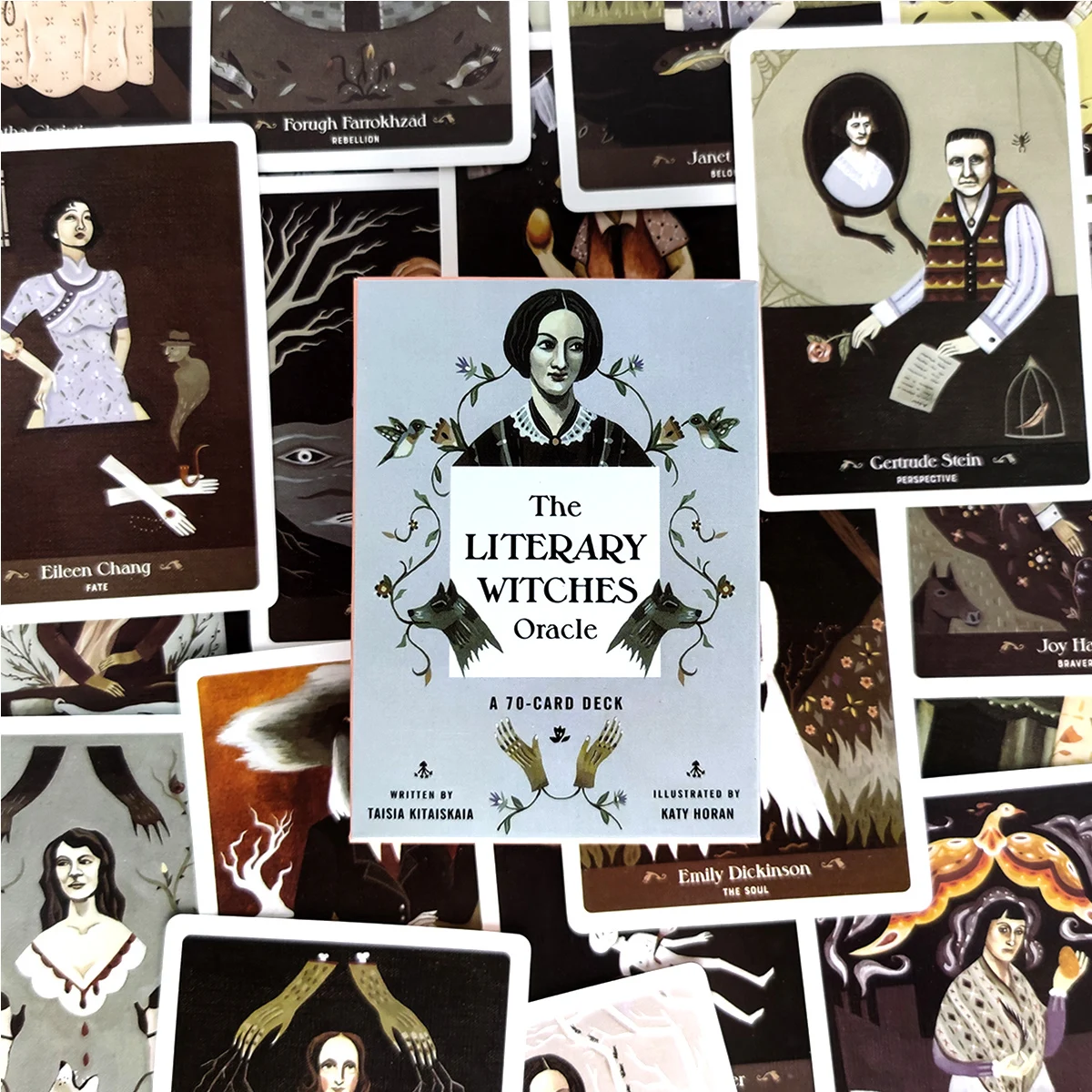 

70 Cards The Literary Witches Oracle Cards Game Divination Entertainment Partys Board Game With PDF Guidebook