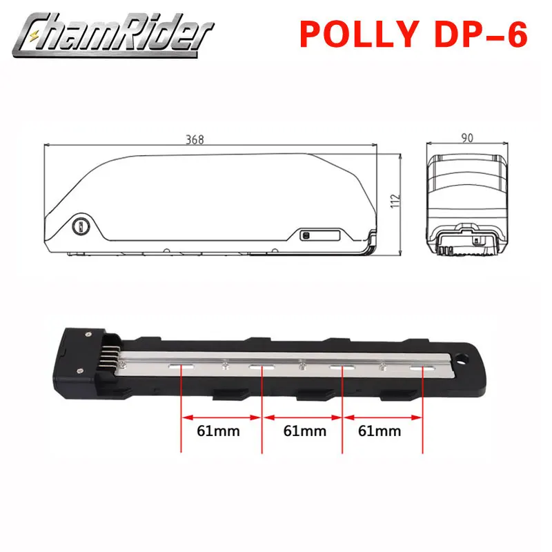 Чехол для аккумулятора Polly Down Tube Downtube Electric bike E-bike 10S 6P 7P 13S 14S 5P никелевые полосы 18650