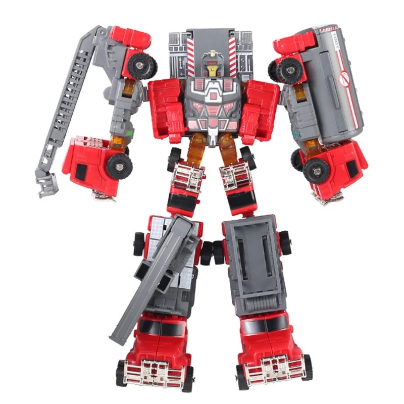 

03KD 5-in-1 Magical Robot Toy Building Block Autobot Combination Educational Science Kits Interactive Toy Toddler Boys Gift