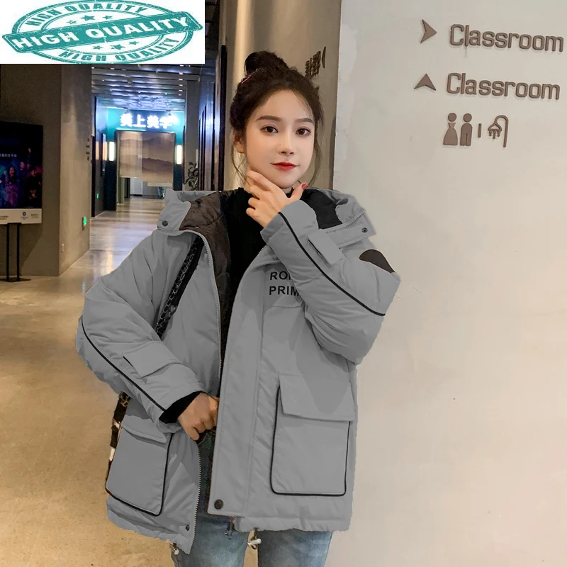 

Jacket Winter Women Parka Short Coat Woman Korean Parkas Hooded Womens Jackets Abrigos Mujer Invierno 8202-3 YY2488