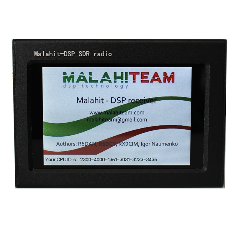 

New 1.10C Version 50Khz-2GHz Malachite SDR Radio Software Malahit DSP SDR Receiver + LCD Touching Screen + Battery