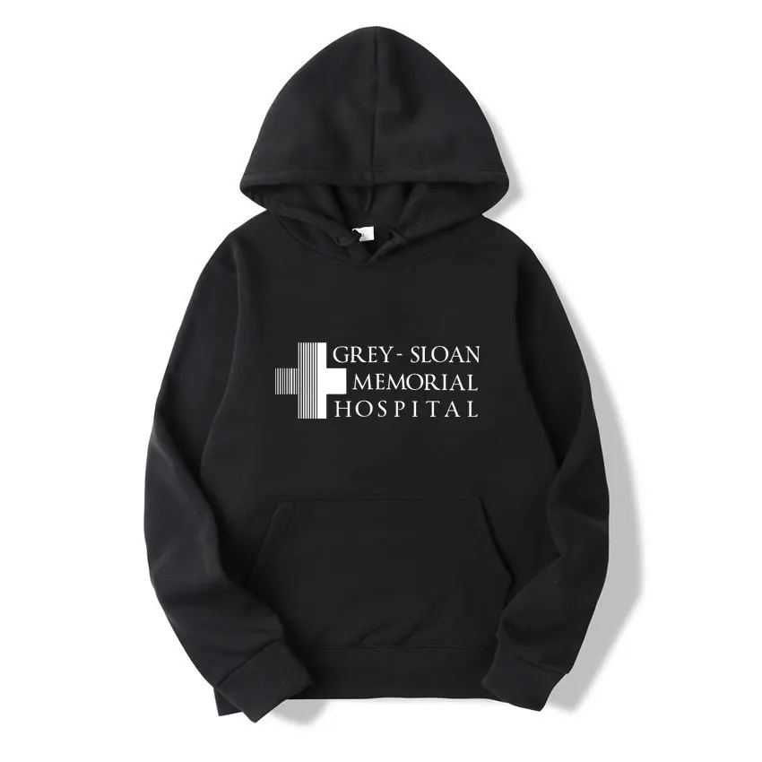

Greys Anatomy Korean Fashion Pullover Mans Autumn Winter Men Long Sleeves Tracksuit Casual Loose with Printed Hoodie Harajuku