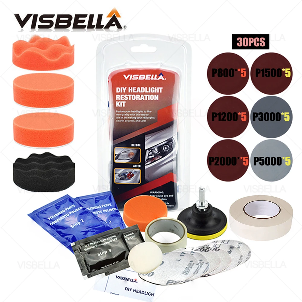 

Наборы для восстановления автомобильных фар, полировка, многоцелевой ремонт фар, объектив для автомобильного мотоцикла, улучшение видимос...