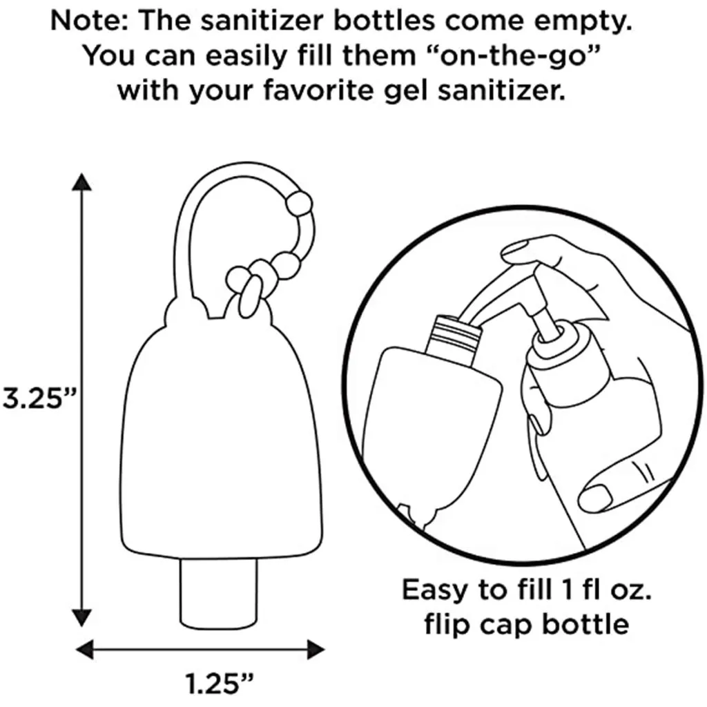

Gel Desinfectante 1/3 Pcs Hand Sanitizer Dispensing Kid Cartoon Cute Portable Hang Dispenser Gel hydroalcoholic Sanitizer 30ML