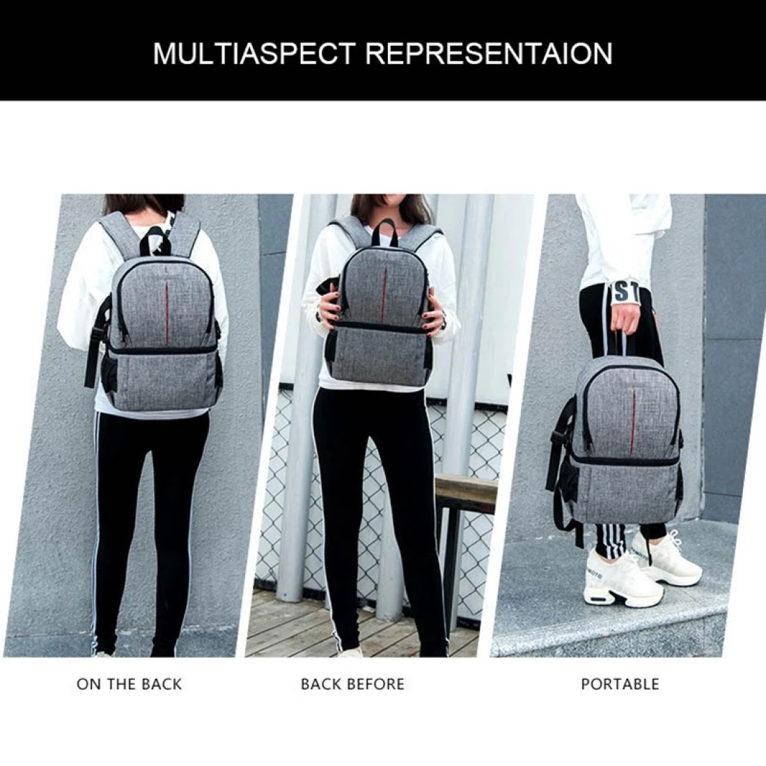 multi functional waterproof nylon shoulder backpack padded shockproof camera case bag for nikon canon dslr cameras free global shipping