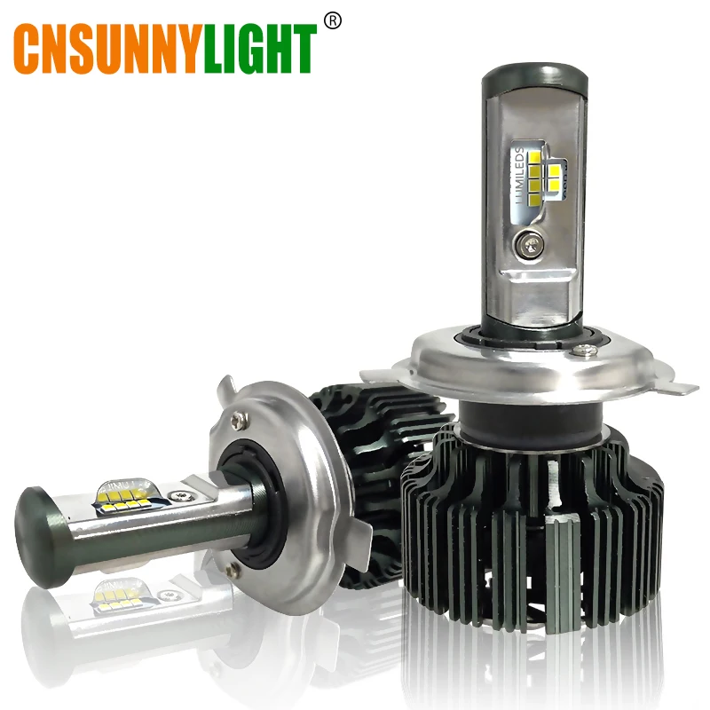 Cnsunnylight H4 H7 H11 H1 csp LED 9005/HB3 9006/HB4 H13 9004 9007 H3 8000Lm автомобиля Фары для авто туман фары белый 6000 К 12 В 24 В
