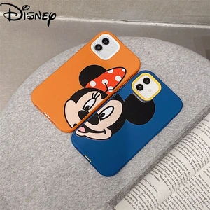 Disney Mickey Minnie Cartoon Phone Case for iPhone13 13Pro 13Promax 12 12Pro Max 11 Pro X XS MAX XR 7 8 Plus Couple Phone Case