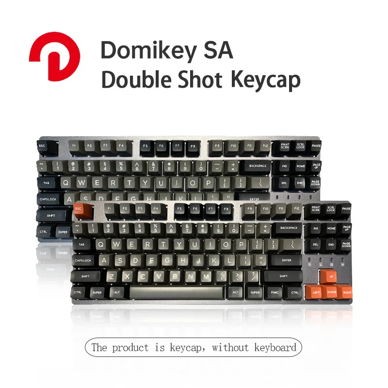 Domikey SA профиль DOLCH двойные выстрелы ABS колпачки для MX Переключатель Механическая