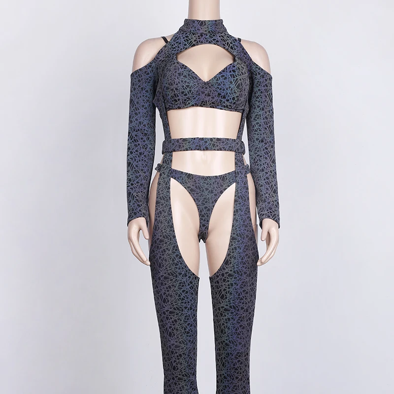 Костюмы для джазовых танцев женская сексуальная одежда диджея боди на шесте