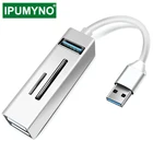 Usb-концентратор 3,0, кардридер для Sd-карт, Otg 2,0 для Macbook Pro Air, Lenovo, Xiaomi, аксессуары для ноутбука, ПК, мини-концентратор с несколькими портами Usb C