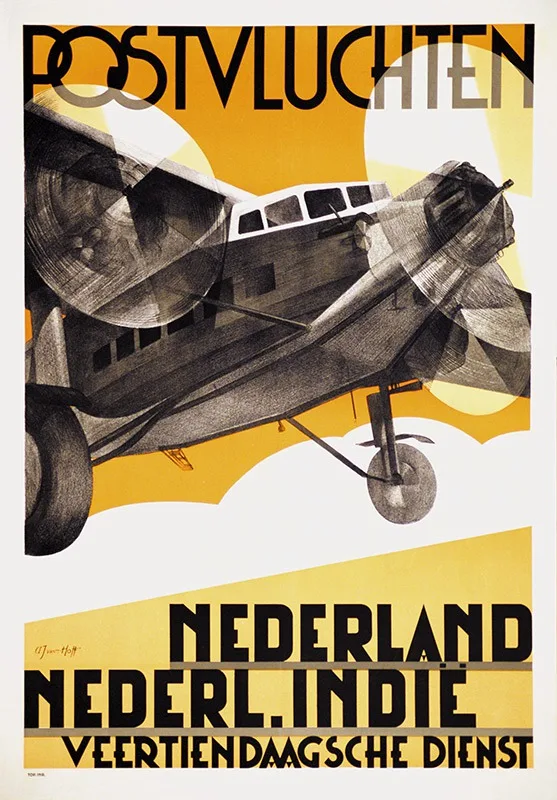 Голландский голландский туристический постер vluchten Airplane классические настенные