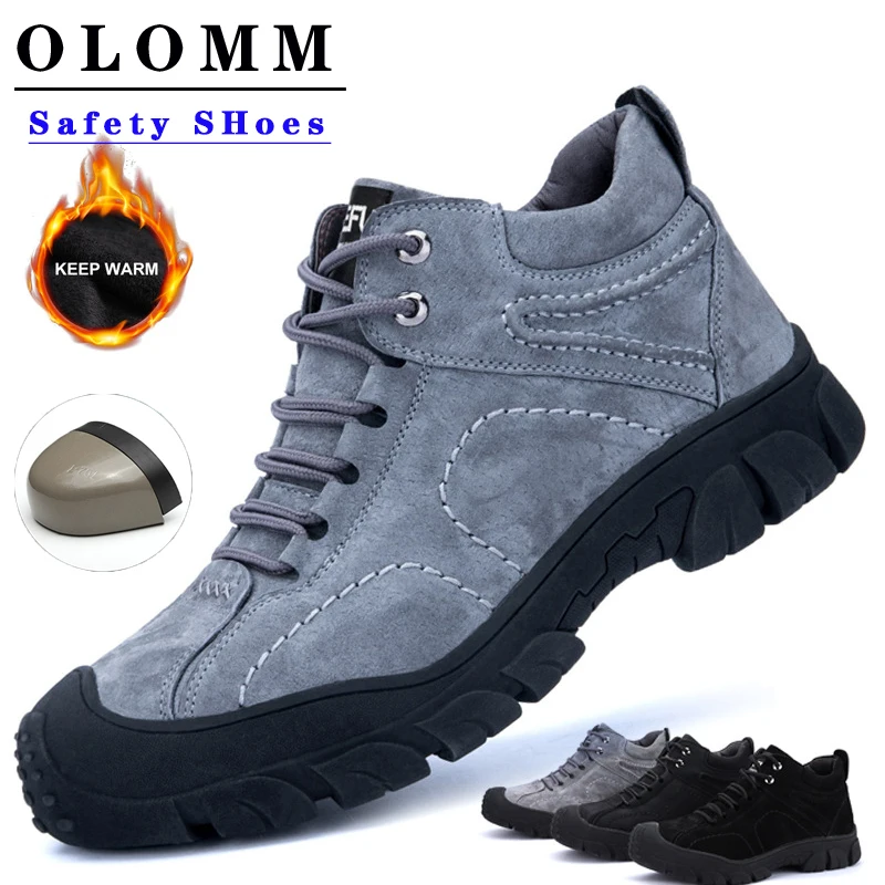 Новинка 2019 года Мужская дышащая безопасная обувь уличная конструкция бархатная