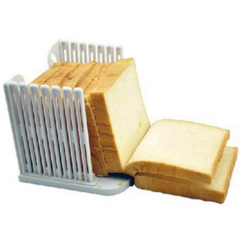 

Professional Bread Loaf Toast Cutter Slicer Slicing Cutting Guide Mold Maker Kitchen Tool Practical Bread Sandwich Cutter Gadget