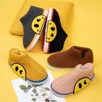 2021 new women winter warm shoes indoor soft plush lovers home slippers cute cartoon thick sole female male house floor slipper